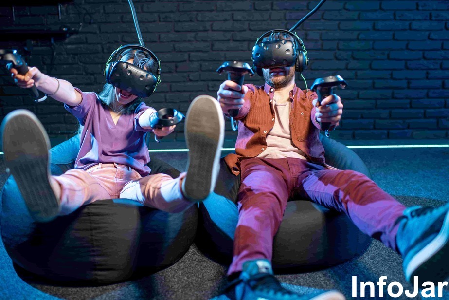 Gamers Playing in VR