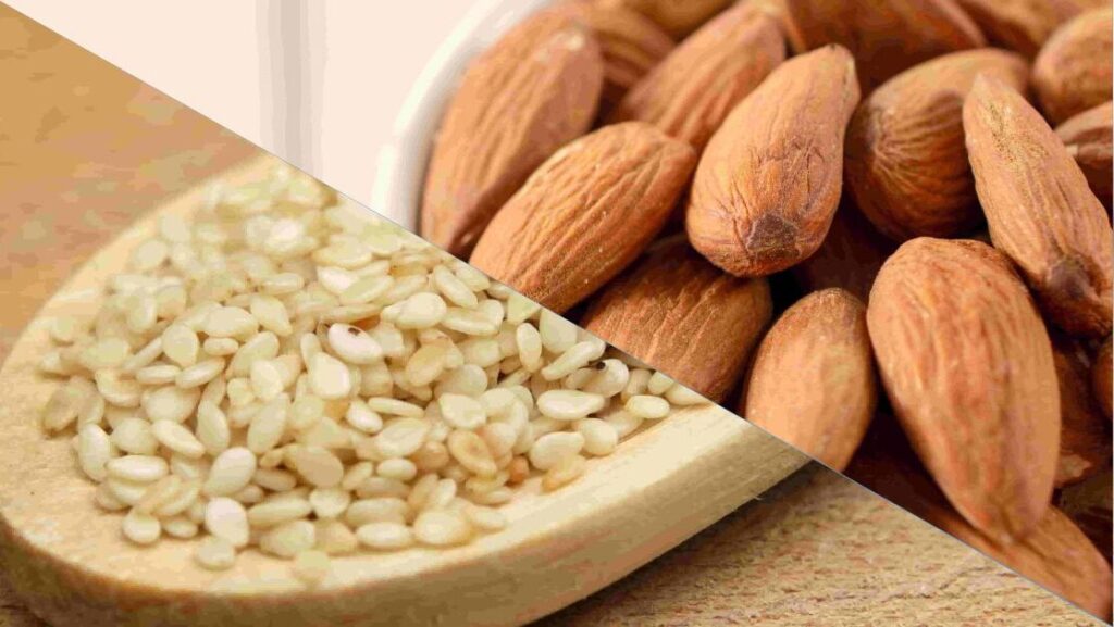 Almond and Sesame Seeds